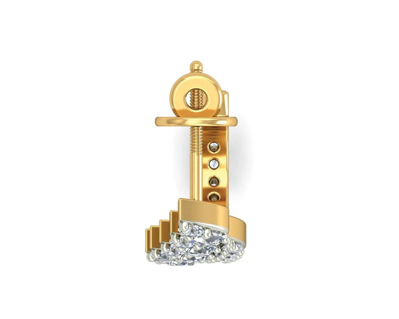 Fara Diamond Hoop Earrings - Jewelslane
