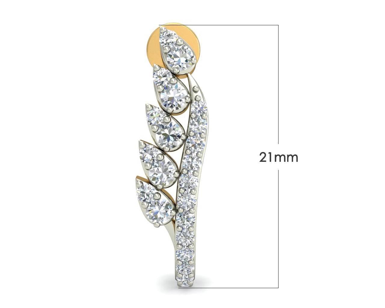 Fara Diamond Hoop Earrings - Jewelslane