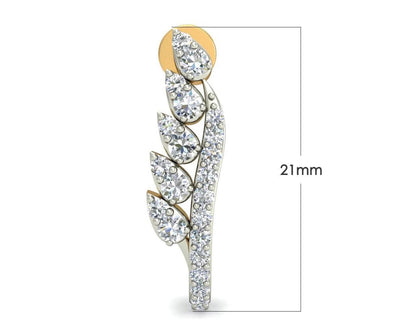 Fara Diamond Hoop Earrings - Jewelslane