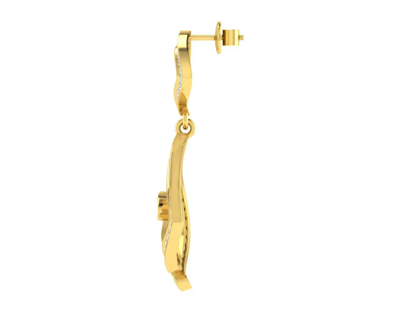 Faren Diamond Earrings in Gold - Jewelslane