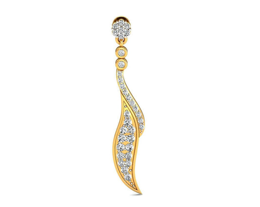 Fiamma Diamond Dangle Earrings - Jewelslane