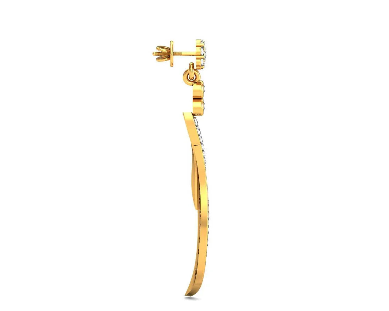 Fiamma Diamond Dangle Earrings - Jewelslane