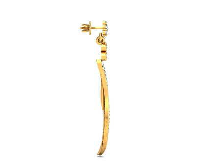 Fiamma Diamond Dangle Earrings - Jewelslane