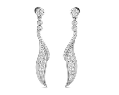 Fiamma Diamond Dangle Earrings - Jewelslane