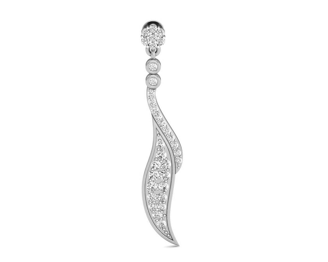 Fiamma Diamond Dangle Earrings - Jewelslane