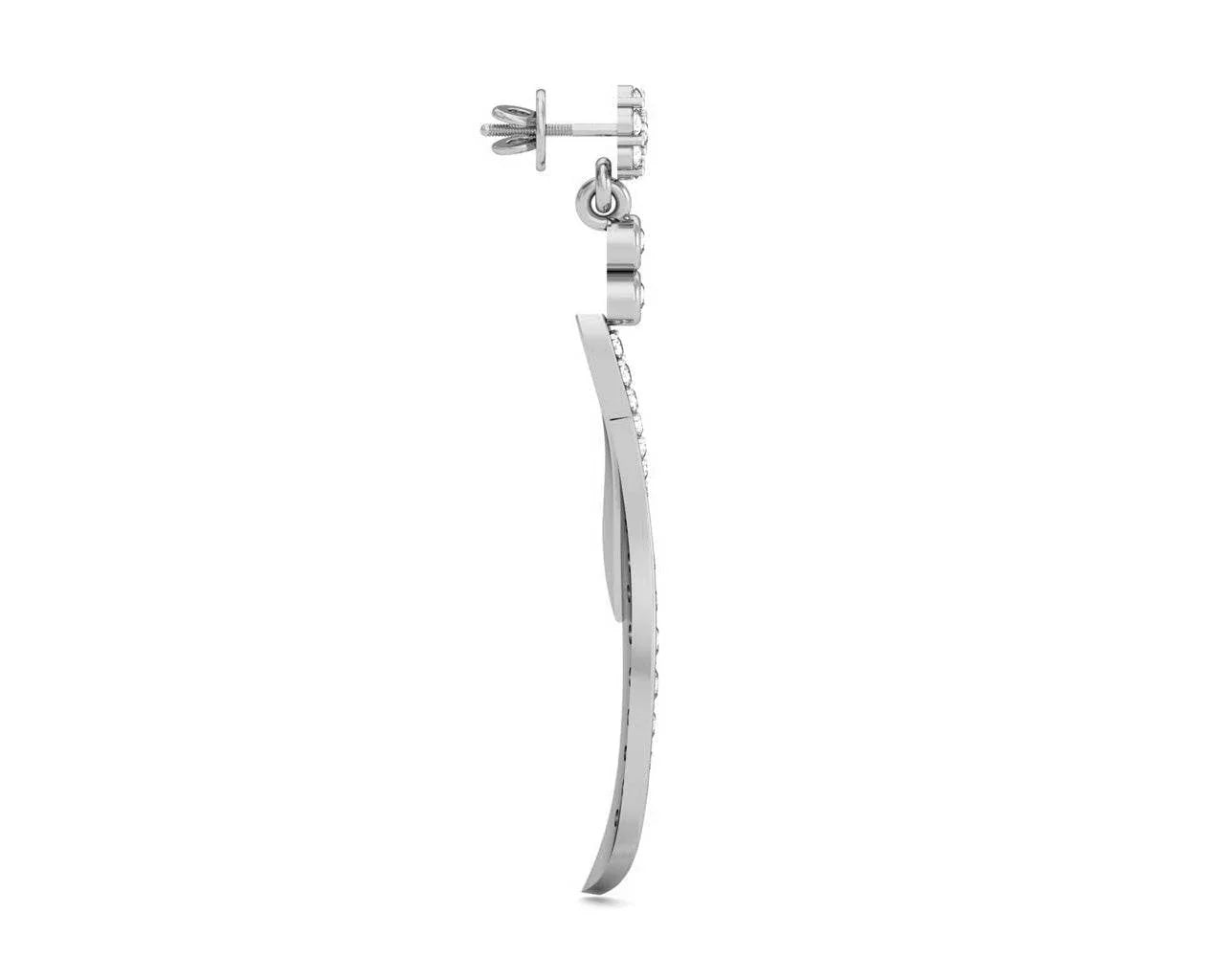 Fiamma Diamond Dangle Earrings - Jewelslane
