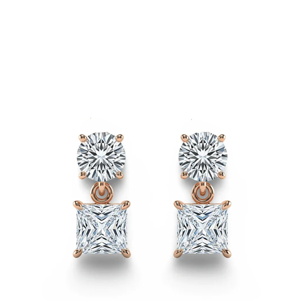 Filo Lab Grown Diamond Solitaire Earrings - Jewelslane