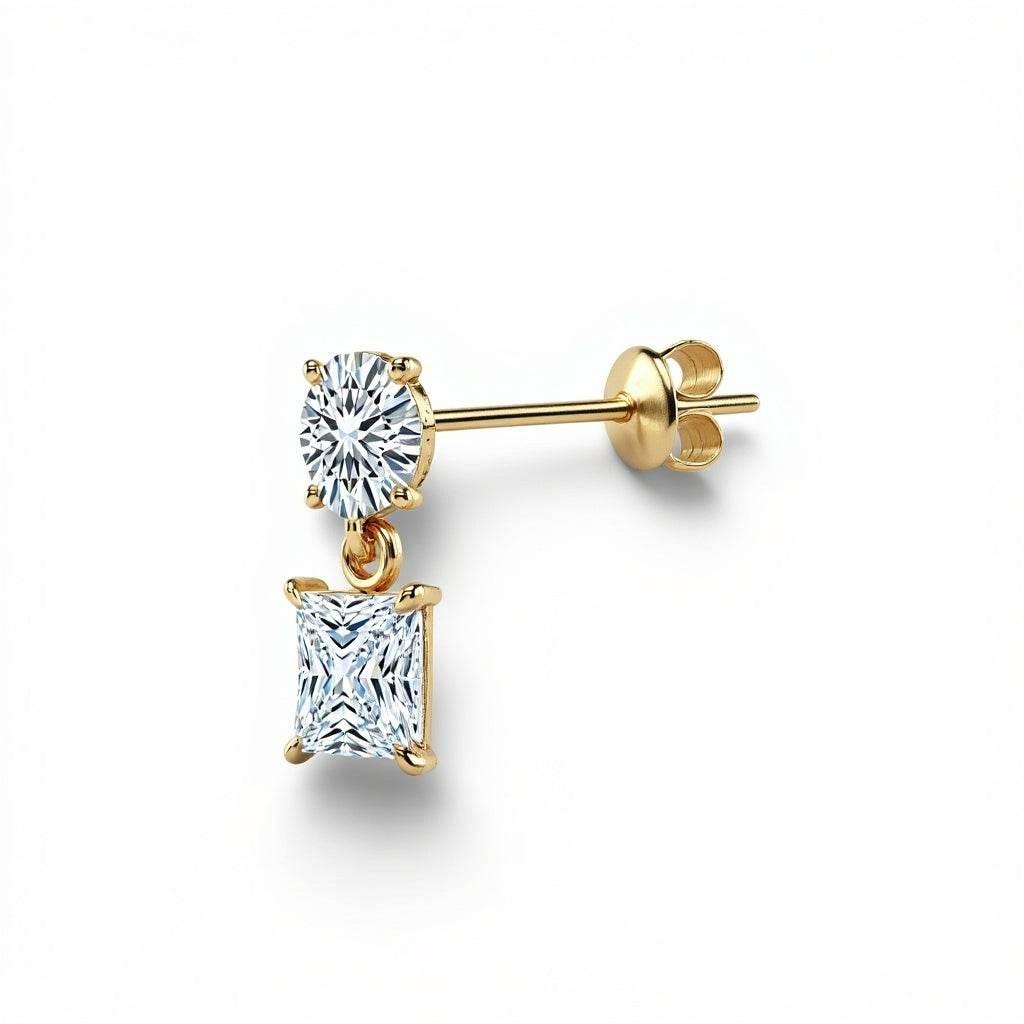 Filo Lab Grown Diamond Solitaire Earrings - Jewelslane