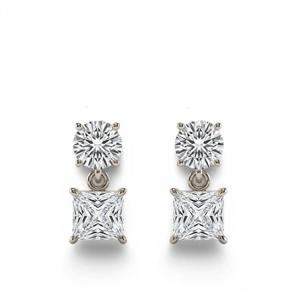 Filo Lab Grown Diamond Solitaire Earrings - Jewelslane