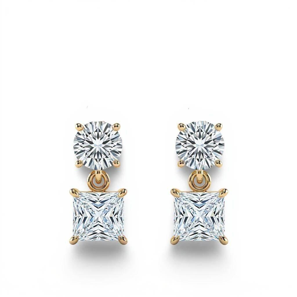 Filo Lab Grown Diamond Solitaire Earrings - Jewelslane