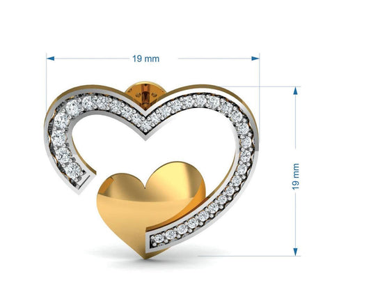 Fiona Diamond Heart Pendant Earrings & Ring Set - Jewelslane