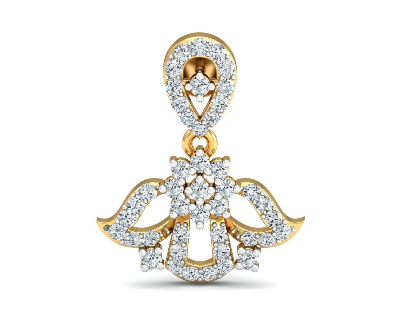 Fiza Diamond Dangle Earrings - Jewelslane