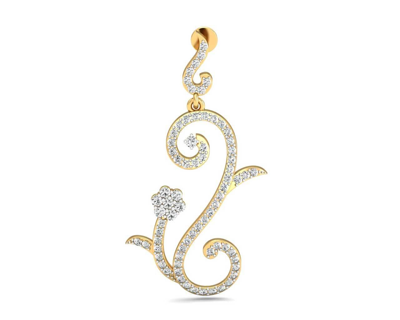Fleur Long Brilliant Diamond Earrings - Jewelslane