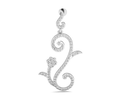Fleur Long Brilliant Diamond Earrings - Jewelslane