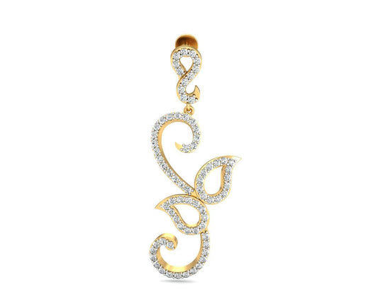 Flor Long diamond Earrings - Jewelslane