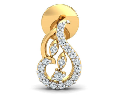 Gail Round Brilliant Diamond Earrings - Jewelslane