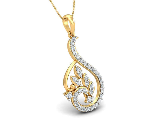 Gail Round Brilliant Diamond Pendant Additional Image 1