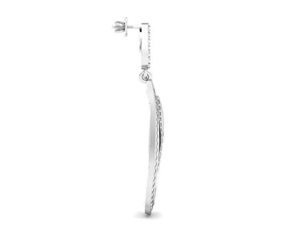 Gayle Long Diamond Earrings - Jewelslane