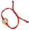 14k Hallmarked Gold Ganesh Rakhi On Free Size Adjustable Thread - Jewelslane
