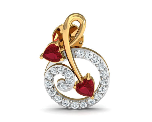 Gia Tourmaline Diamond Earrings in Gold - Jewelslane