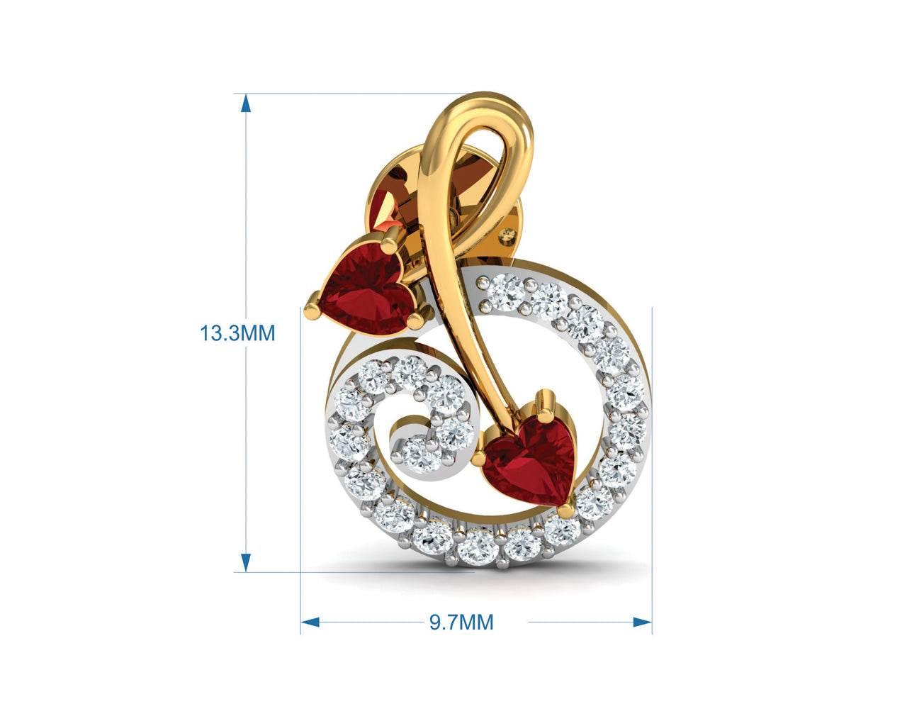 Gia Tourmaline Diamond Earrings in Gold - Jewelslane