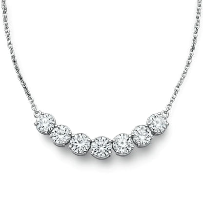 Gia Round Brilliant Lab Grown Diamonds Pendant Necklace in 14k gold - Jewelslane