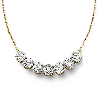 Gia Round Brilliant Lab Grown Diamonds Pendant Necklace in 14k gold - Jewelslane