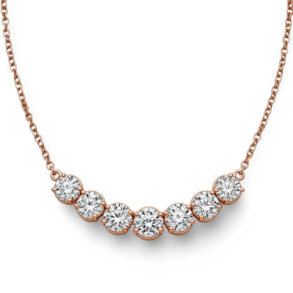 Gia Round Brilliant Lab Grown Diamonds Pendant Necklace in 14k gold - Jewelslane
