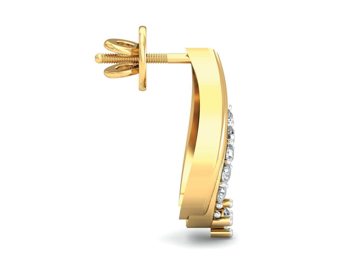 Gila Diamond Earrings in Gold - Jewelslane