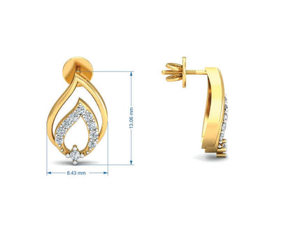 Gila Diamond Earrings in Gold - Jewelslane