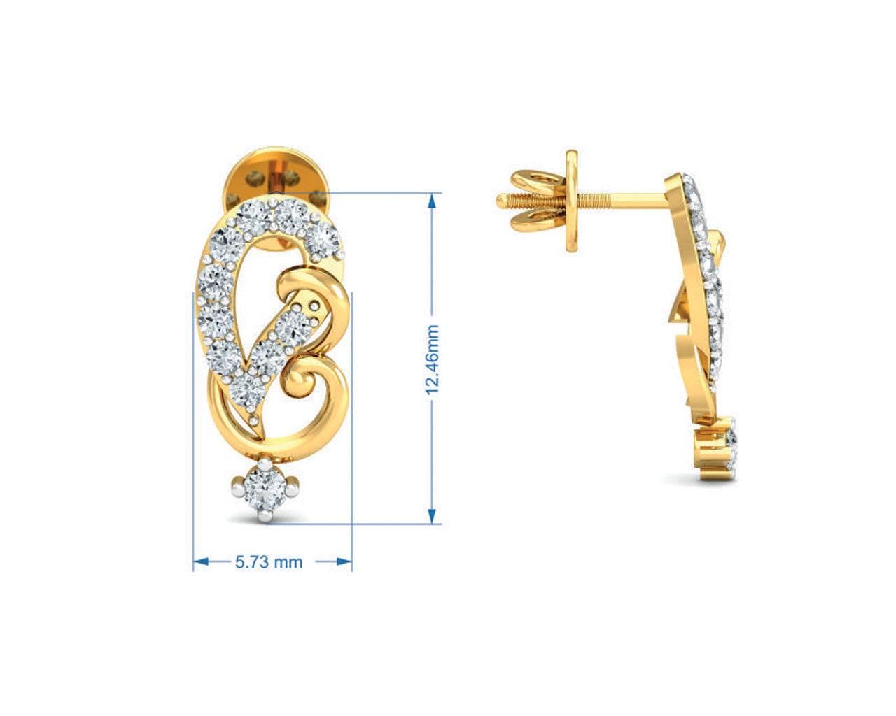 Gina Diamond Earrings - Jewelslane