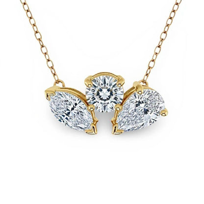 Gino Lab Grown Diamonds Solitaire Pendant Necklace - Jewelslane