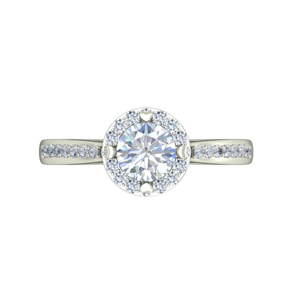 Glory Lab Grown diamond Engagement Ring in Gold - Jewelslane