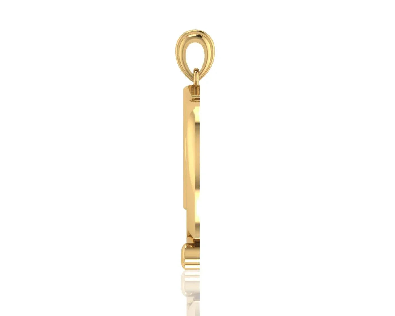 Gold Khanda Pendant - Jewelslane