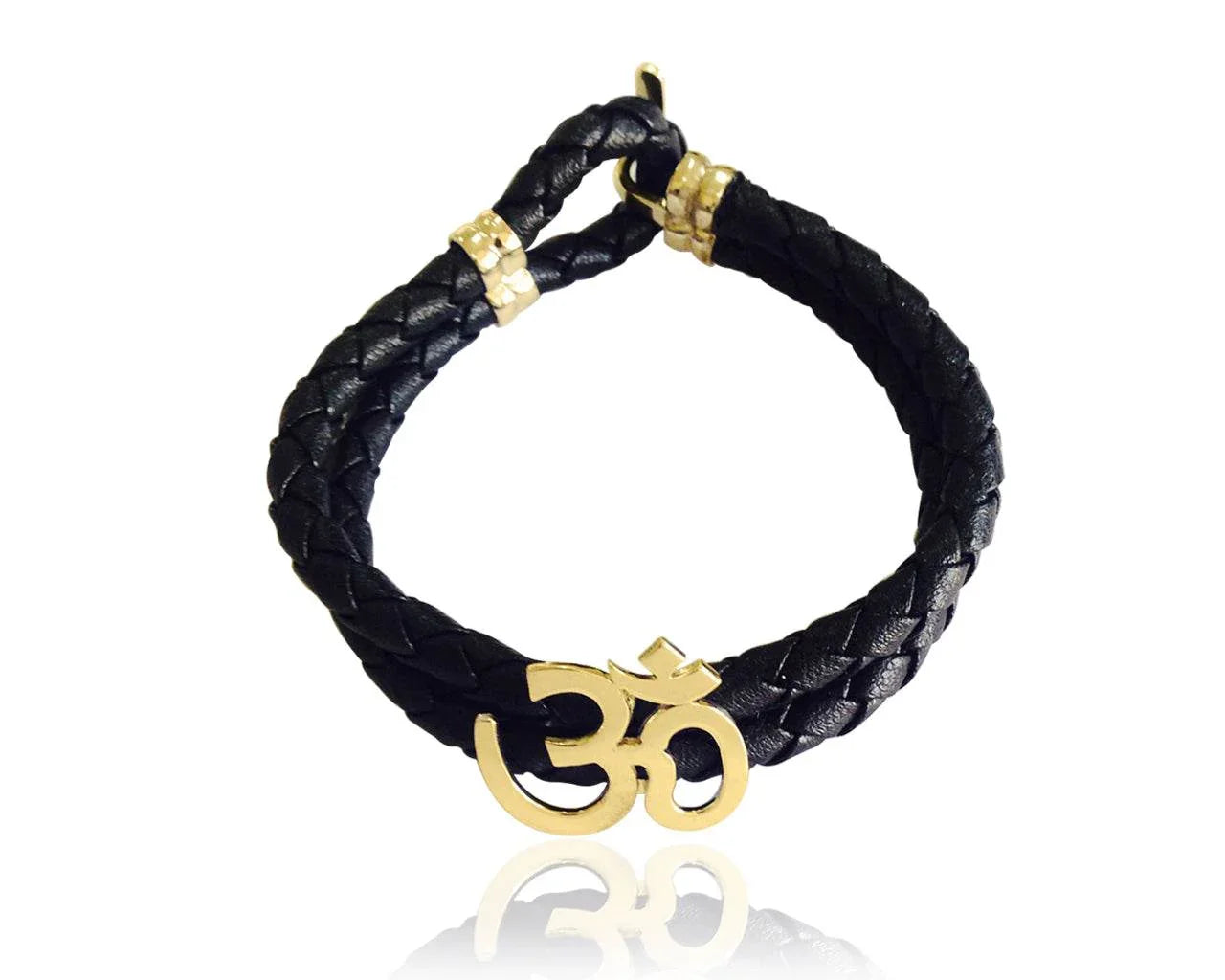 Gold Aum Bracelet for Men - Jewelslane