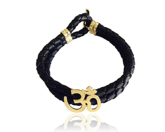 Gold Aum Bracelet for Men - Jewelslane