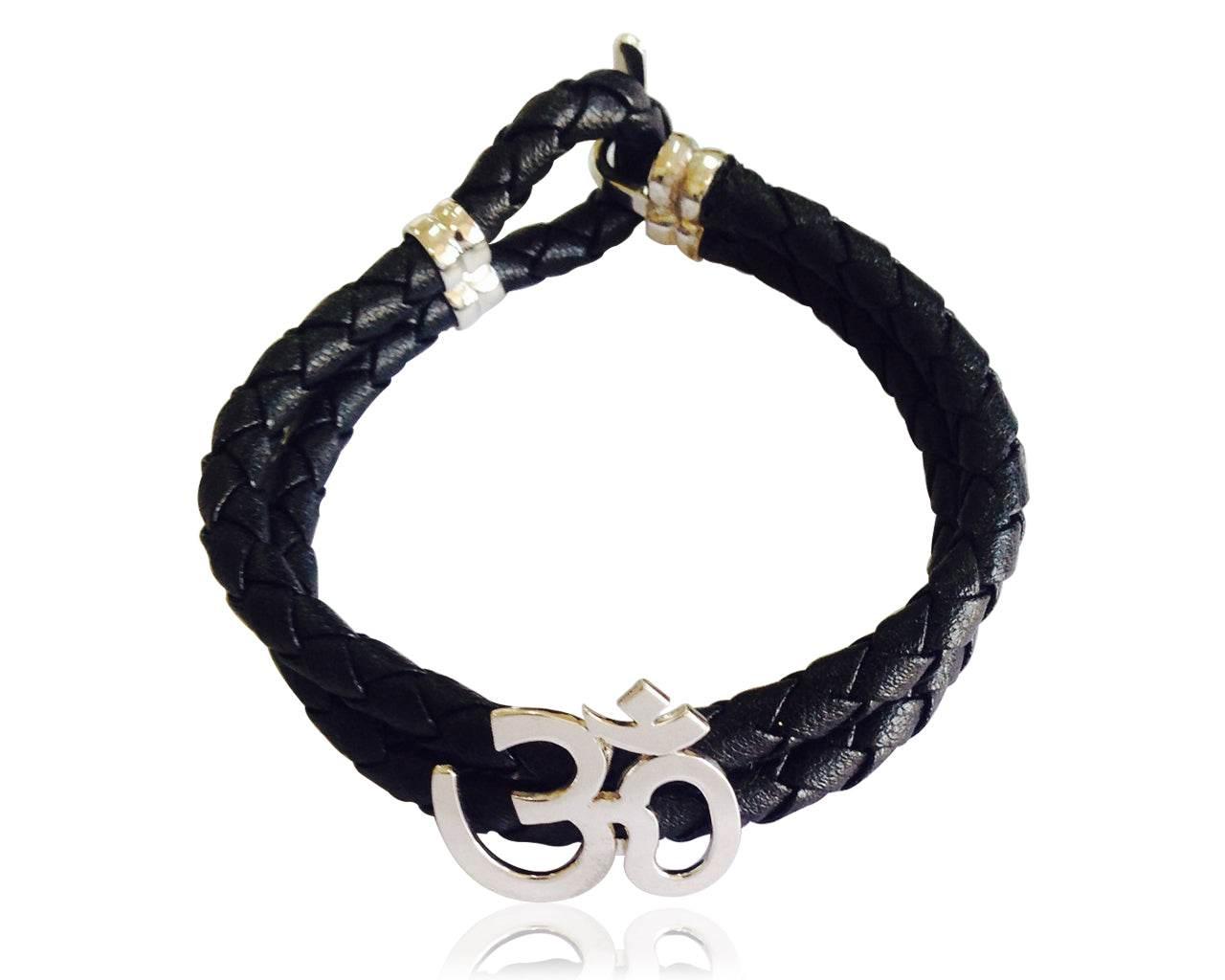Gold Aum Bracelet for Men - Jewelslane