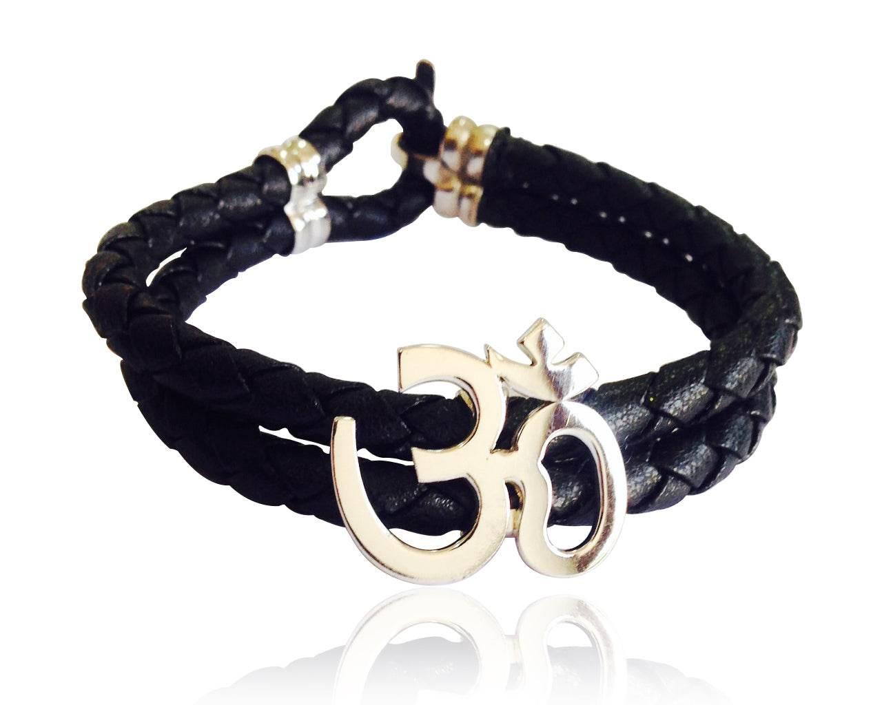 Gold Aum Bracelet for Men - Jewelslane