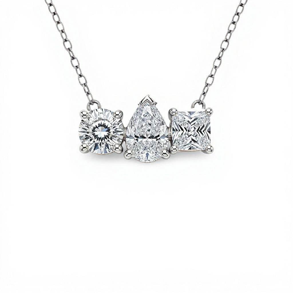 Gwyn Lab Grown Diamond Pendant Necklace - Jewelslane