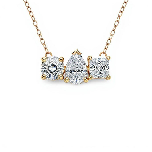 Gwyn Lab Grown Diamond Pendant Necklace - Jewelslane