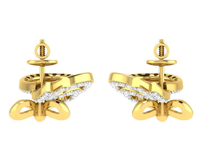 Hali Diamond Earrings in Gold - Jewelslane