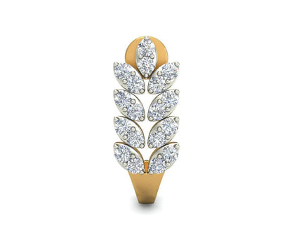 Hayley Diamond Hoop earrings in Gold - Jewelslane