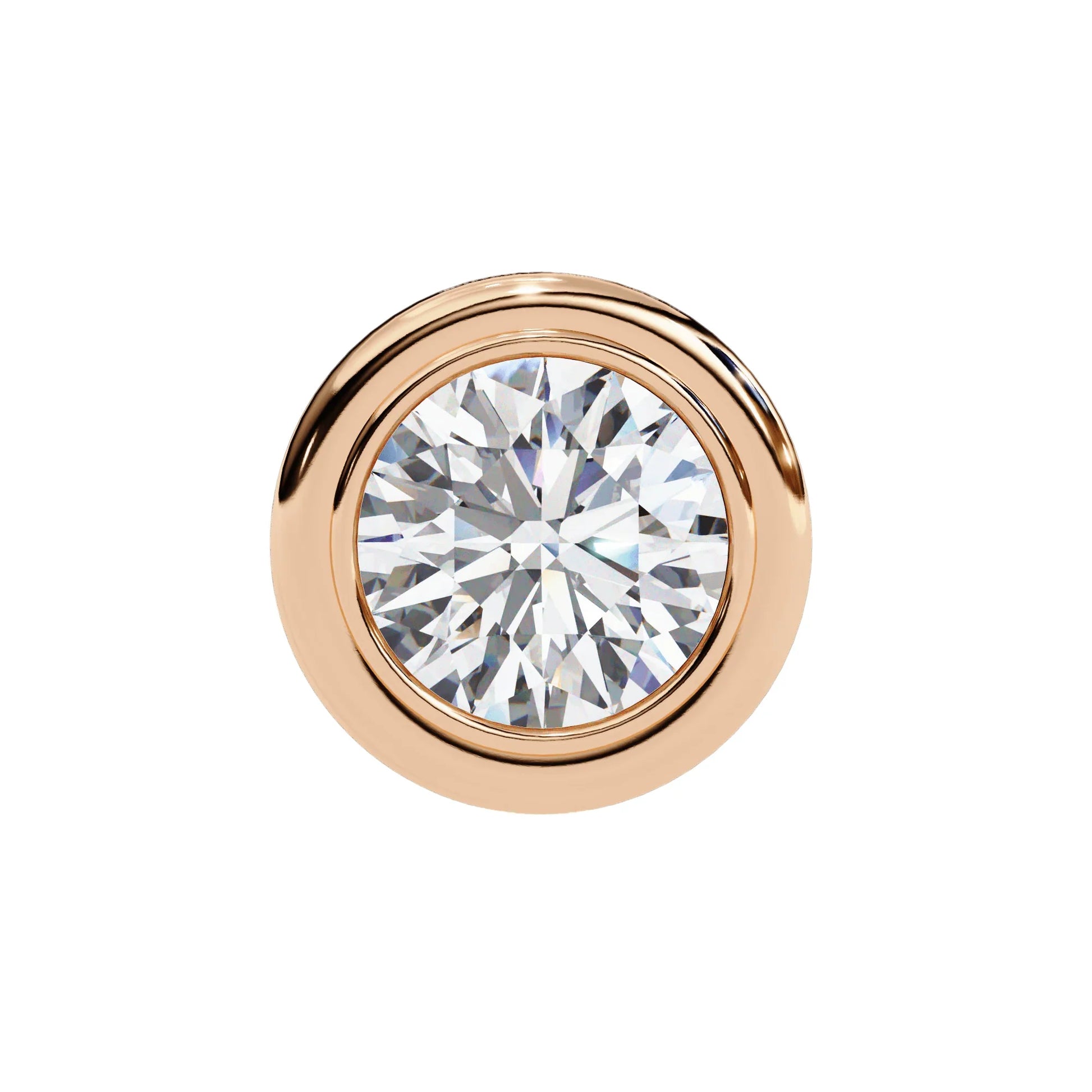 Hazel Lab Grown Diamond Earstud Earring In Gold - Jewelslane