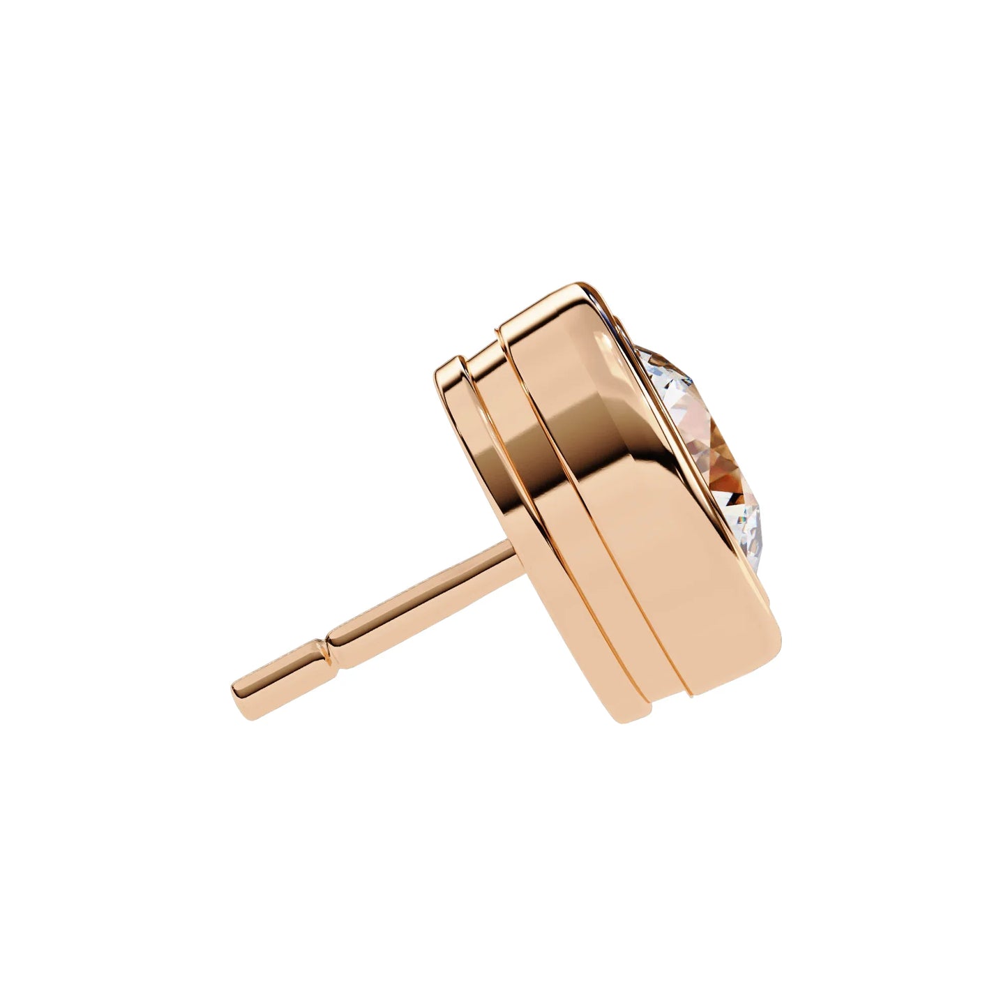Hazel Lab Grown Diamond Earstud Earring In Gold - Jewelslane