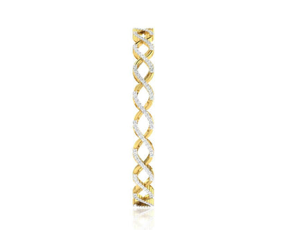 Heli Diamond Bangles in Gold - Jewelslane