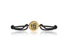 Authentic Ik Onkar Bracelet in 14k Gold for New Born Baby on adjustable black thread nazaria - Jewelslane