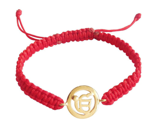 Gold Plated Ik onkar Rakhi - Jewelslane