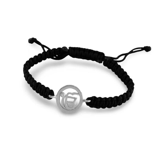 Auspicious Ik Onkaar Bracelet in Silver with Diamond – Spiritual jewellery symbol of positivity and faith, designer bracelet by JewelsLane
