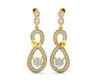 Infinity Dangle Drop Diamond Earrings - Jewelslane