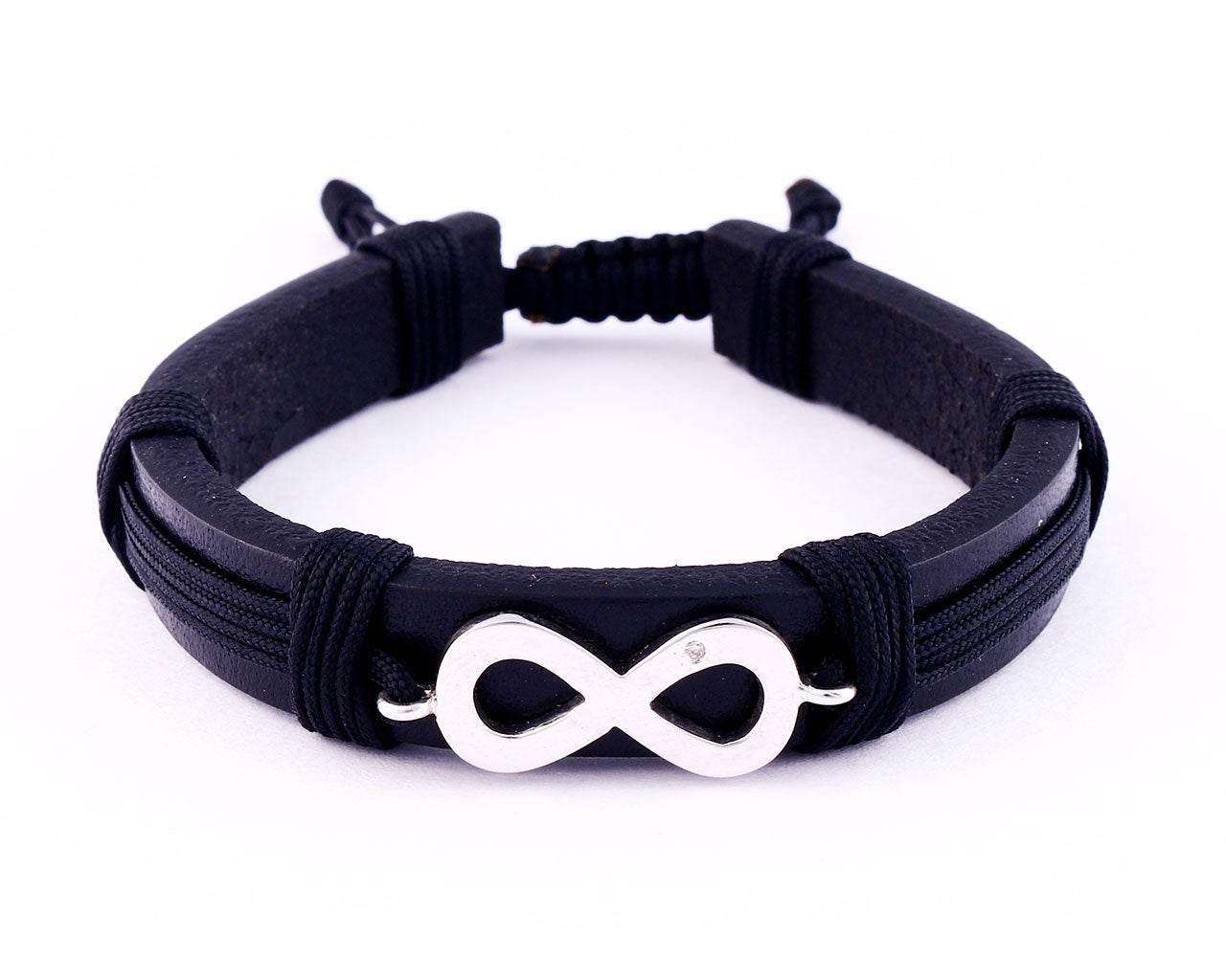 Infinity Leather Bracelet - Jewelslane